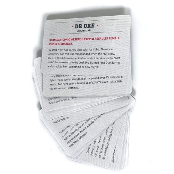 CELEBRITY SCANDALS CARD GAME Outrageous Showbiz Scandals - New in Original Box! - Picture 3 of 4